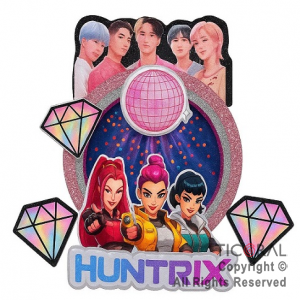 ADORNO CARTEL LAS GUERRERAS DEMON HUNTERS K POP CON GIBRE x 1